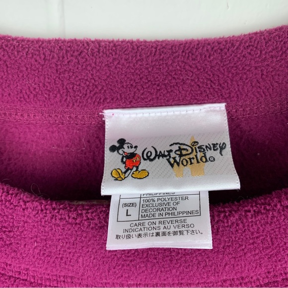 Vintage Disney World Pullover Fleece Sweater - Picture 3 of 4